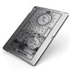 The Moon Monochrome Apple iPad Case on Grey iPad Side View
