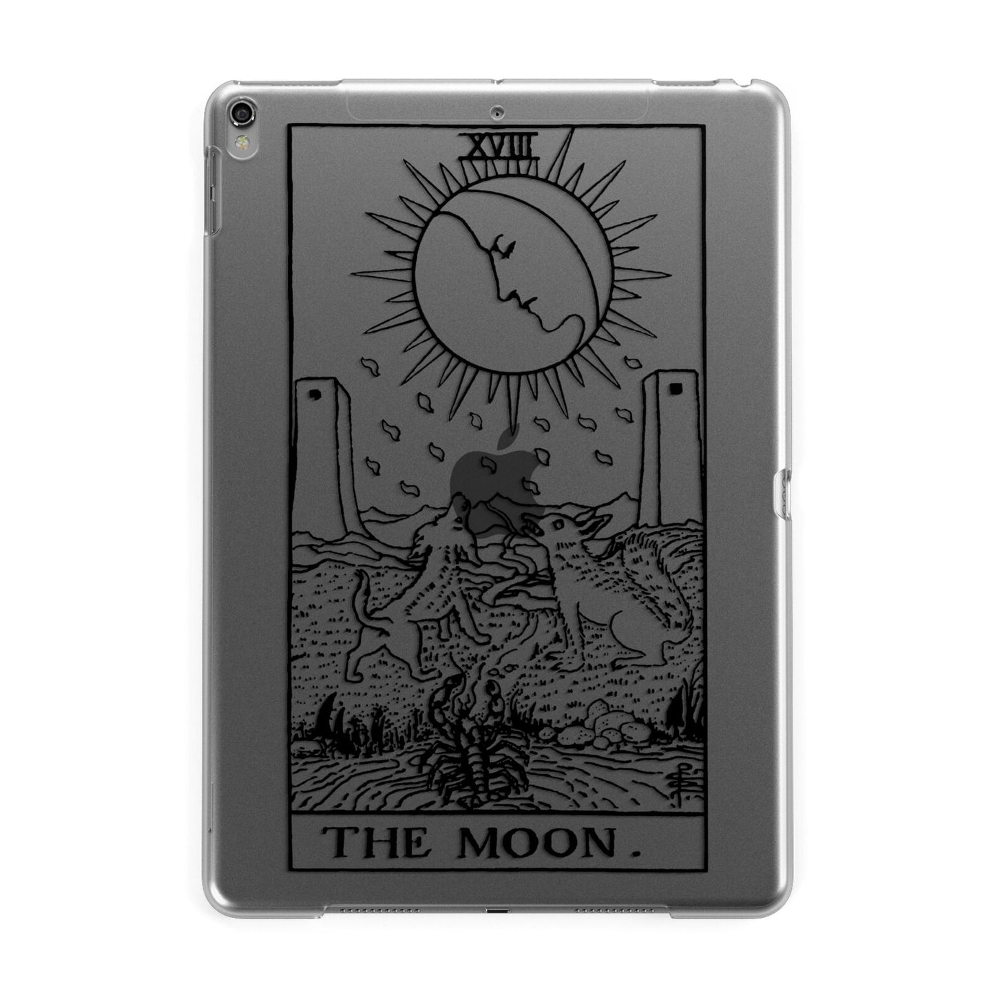 The Moon Monochrome Apple iPad Grey Case