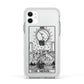 The Moon Monochrome Apple iPhone 11 in White with White Impact Case