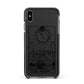 The Moon Monochrome Apple iPhone Xs Max Impact Case Black Edge on Black Phone