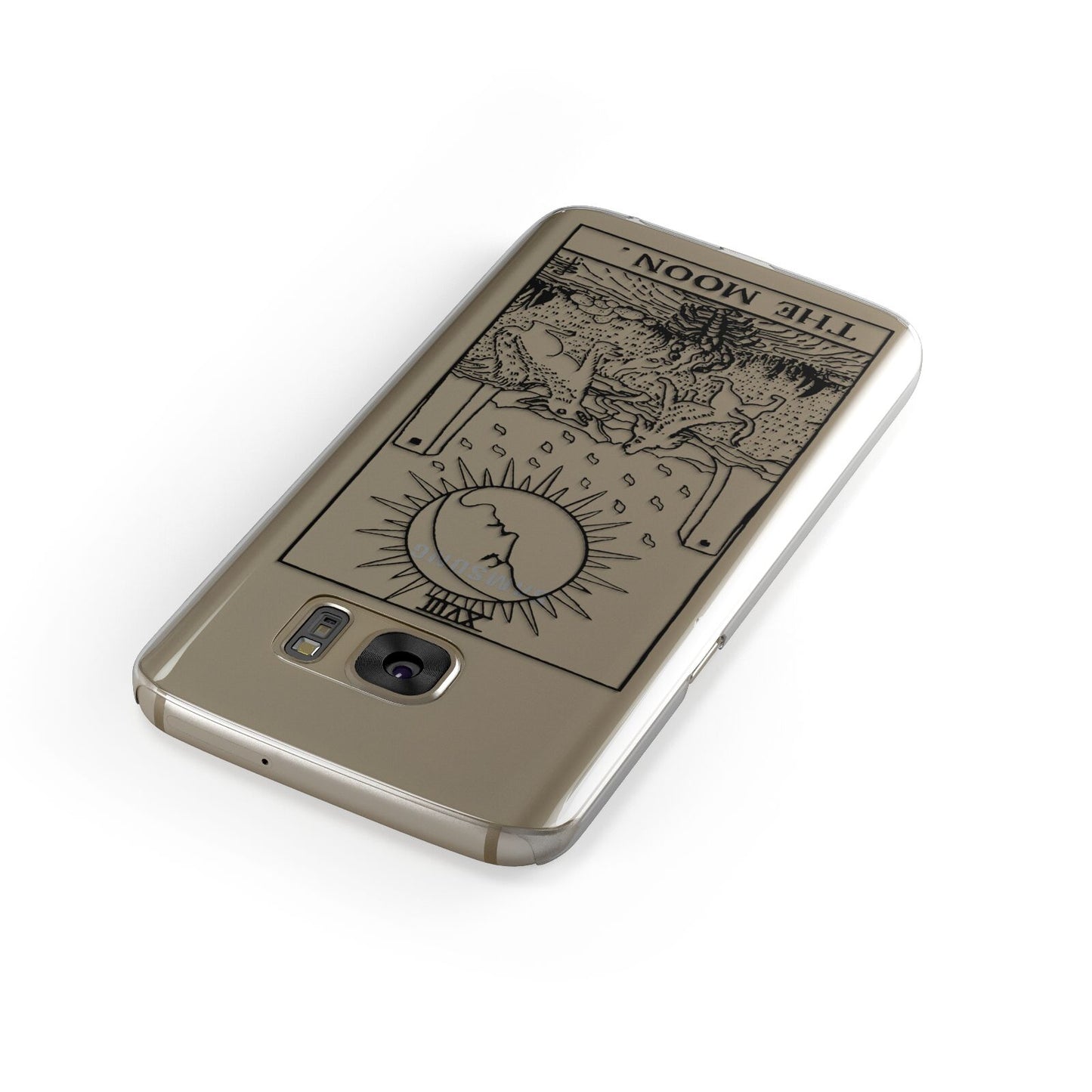 The Moon Monochrome Samsung Galaxy Case Front Close Up