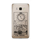 The Moon Monochrome Samsung Galaxy J7 2016 Case on gold phone