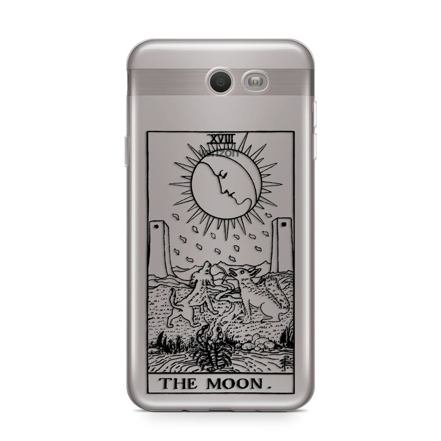 The Moon Monochrome Samsung Galaxy J7 2017 Case