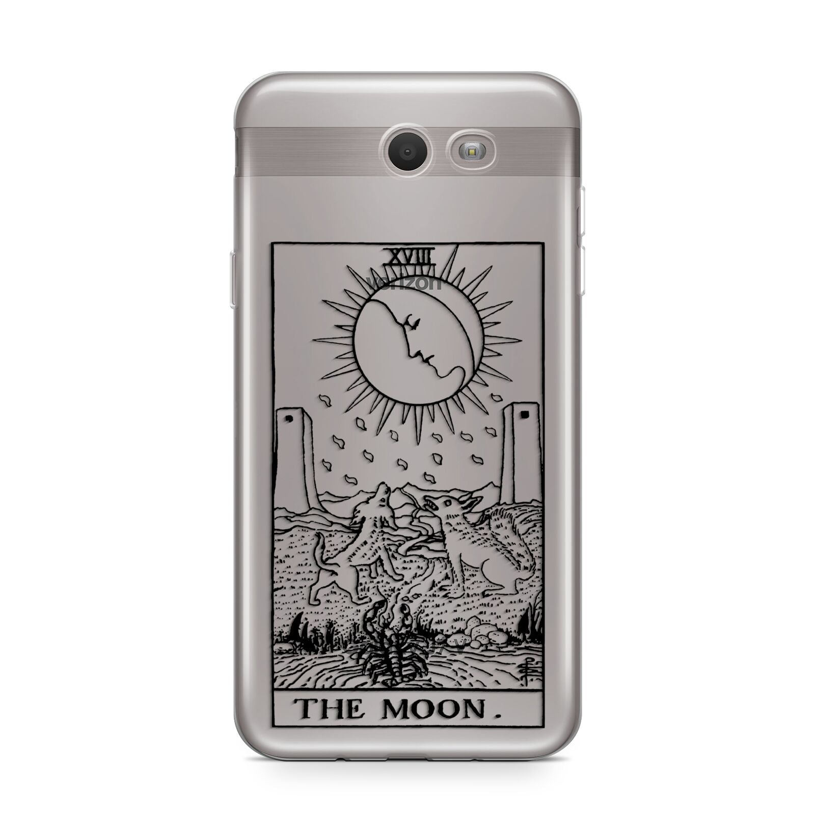 The Moon Monochrome Samsung Galaxy J7 2017 Case