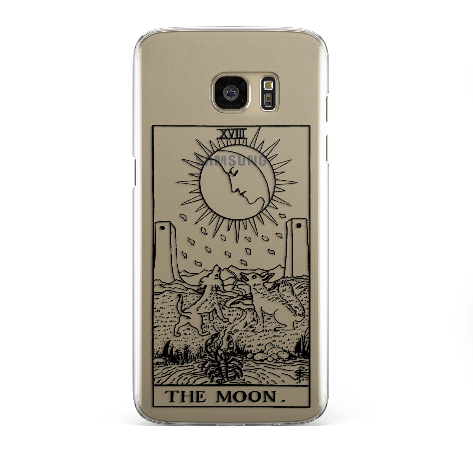 The Moon Monochrome Samsung Galaxy S7 Edge Case