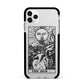 The Sun Monochrome Apple iPhone 11 Pro Max in Silver with Black Impact Case