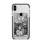 The Sun Monochrome Apple iPhone Xs Max Impact Case Black Edge on Silver Phone