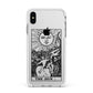 The Sun Monochrome Apple iPhone Xs Max Impact Case White Edge on Silver Phone