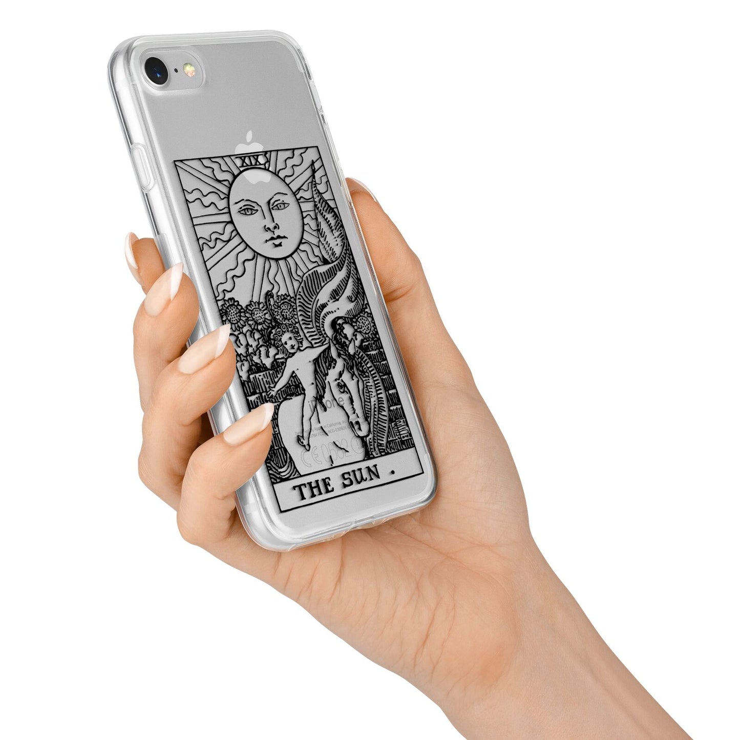 The Sun Monochrome iPhone 7 Bumper Case on Silver iPhone Alternative Image