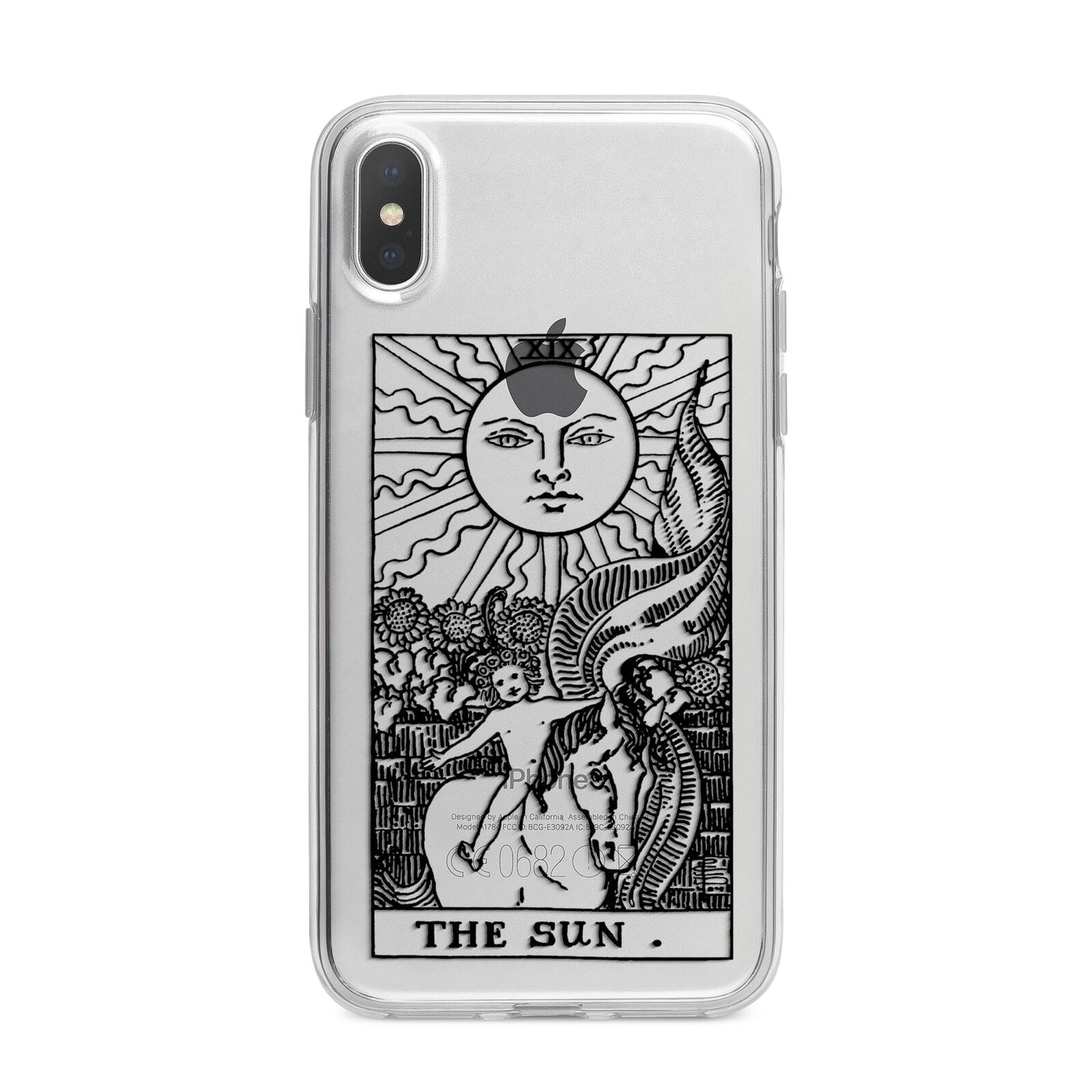 The Sun Monochrome iPhone X Bumper Case on Silver iPhone Alternative Image 1