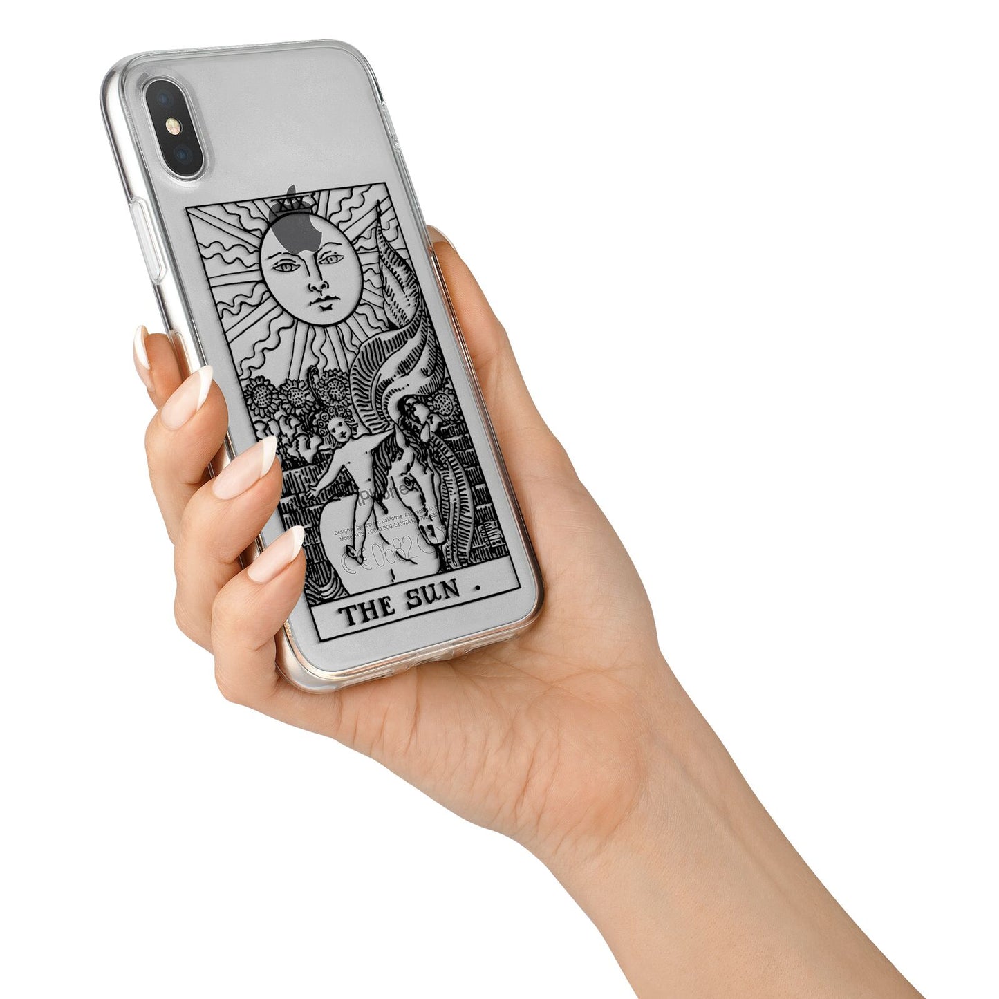 The Sun Monochrome iPhone X Bumper Case on Silver iPhone Alternative Image 2