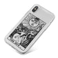 The Sun Monochrome iPhone X Bumper Case on Silver iPhone