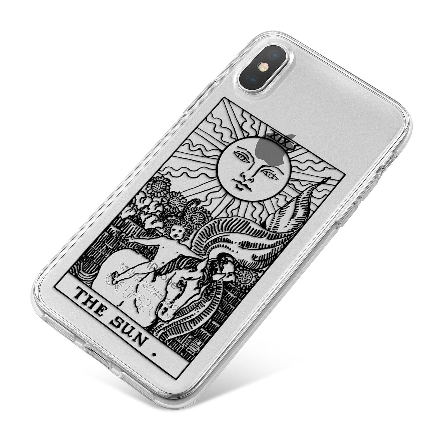 The Sun Monochrome iPhone X Bumper Case on Silver iPhone