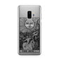 The Sun Monochrome Samsung Galaxy S9 Plus Case on Silver phone