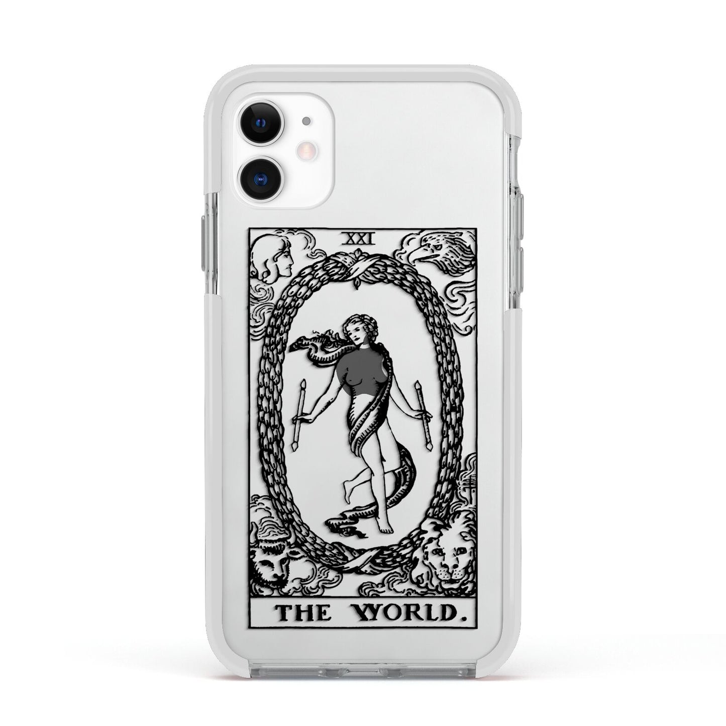 The World Monochrome Apple iPhone 11 in White with White Impact Case