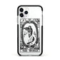 The World Monochrome Apple iPhone 11 Pro in Silver with Black Impact Case