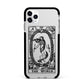 The World Monochrome Apple iPhone 11 Pro Max in Silver with Black Impact Case