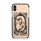 The World Monochrome Apple iPhone Xs Impact Case Black Edge on Gold Phone