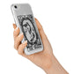 The World Monochrome iPhone 7 Bumper Case on Silver iPhone Alternative Image