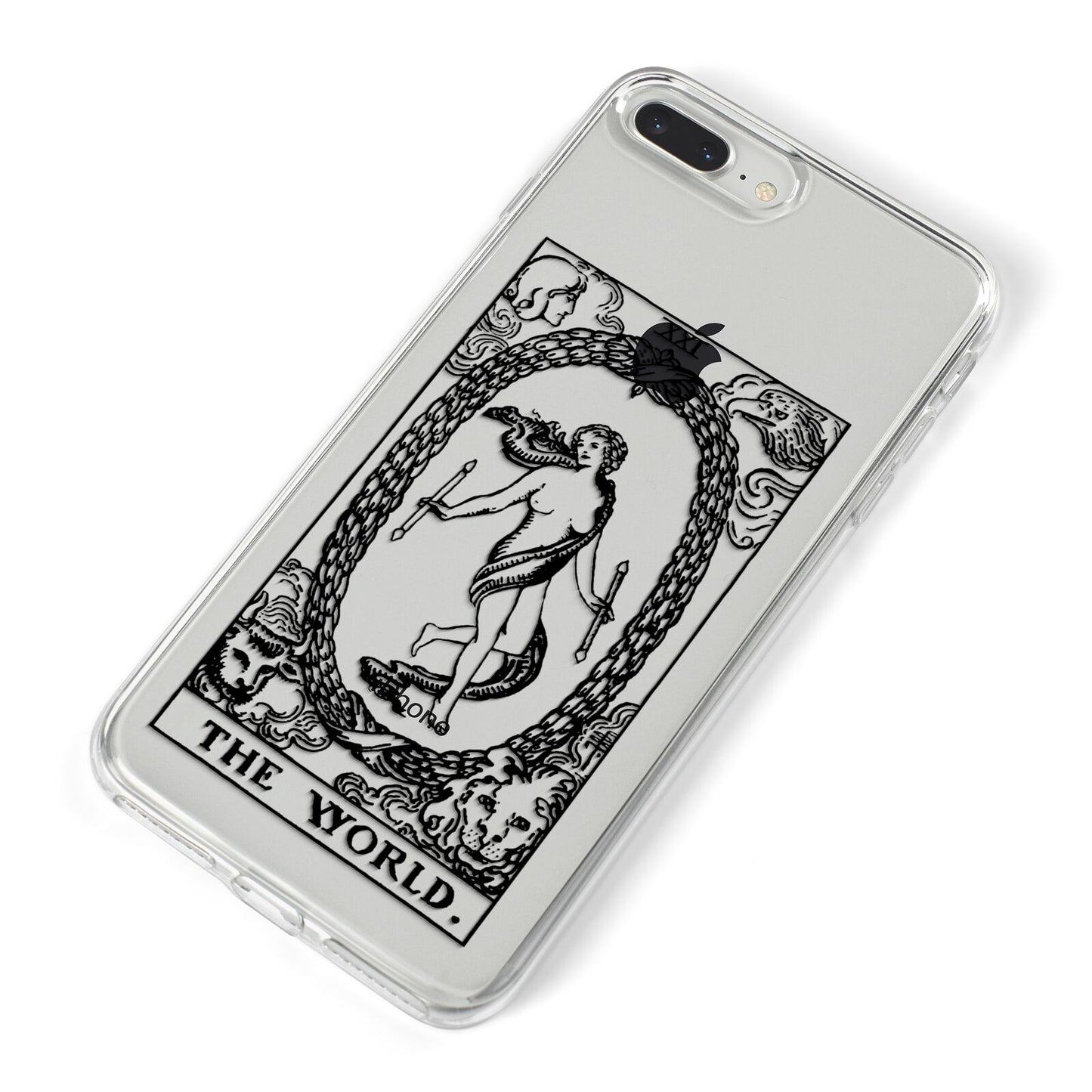 The World Monochrome iPhone 8 Plus Bumper Case on Silver iPhone Alternative Image