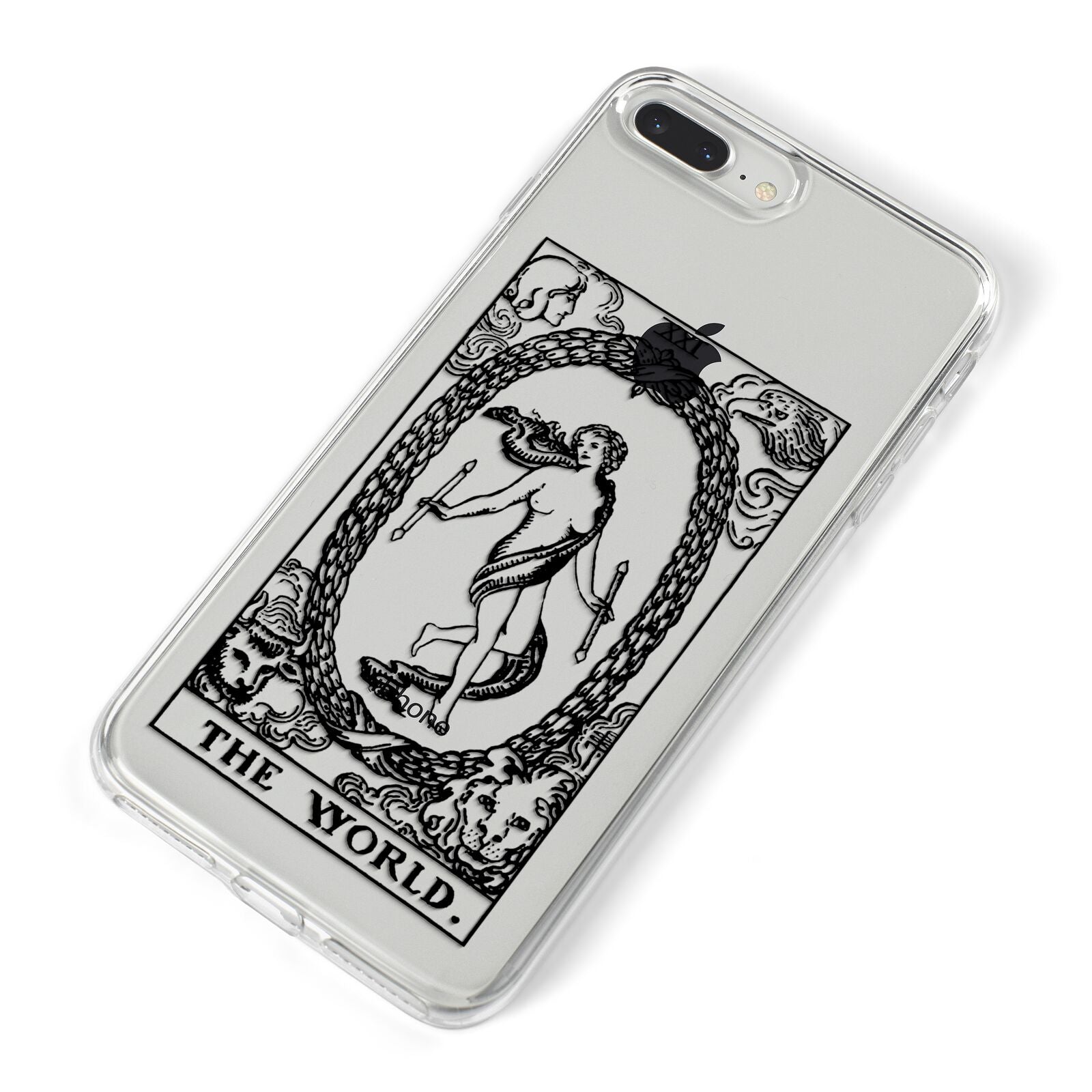 The World Monochrome iPhone 8 Plus Bumper Case on Silver iPhone Alternative Image