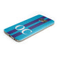 Turquoise Personalised Samsung Galaxy Case Bottom Cutout