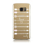 Personalised Valentine White Name & Transparent Samsung Galaxy Case