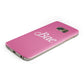 Valentines Bae Text Pink Samsung Galaxy Case Bottom Cutout