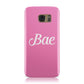 Valentines Bae Text Pink Samsung Galaxy Case