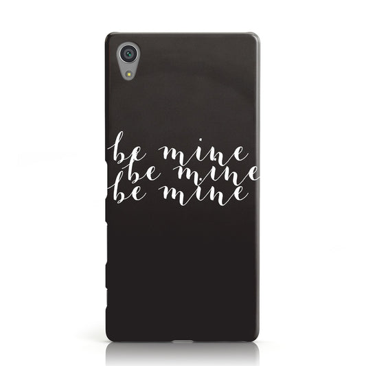 Valentines Be Mine Text Sony Xperia Case