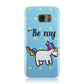 Valentines Be My Unicorn Samsung Galaxy Case