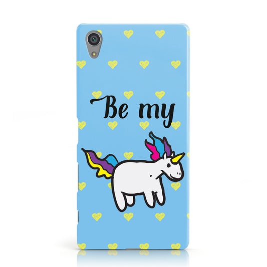 Valentines Be My Unicorn Sony Xperia Case