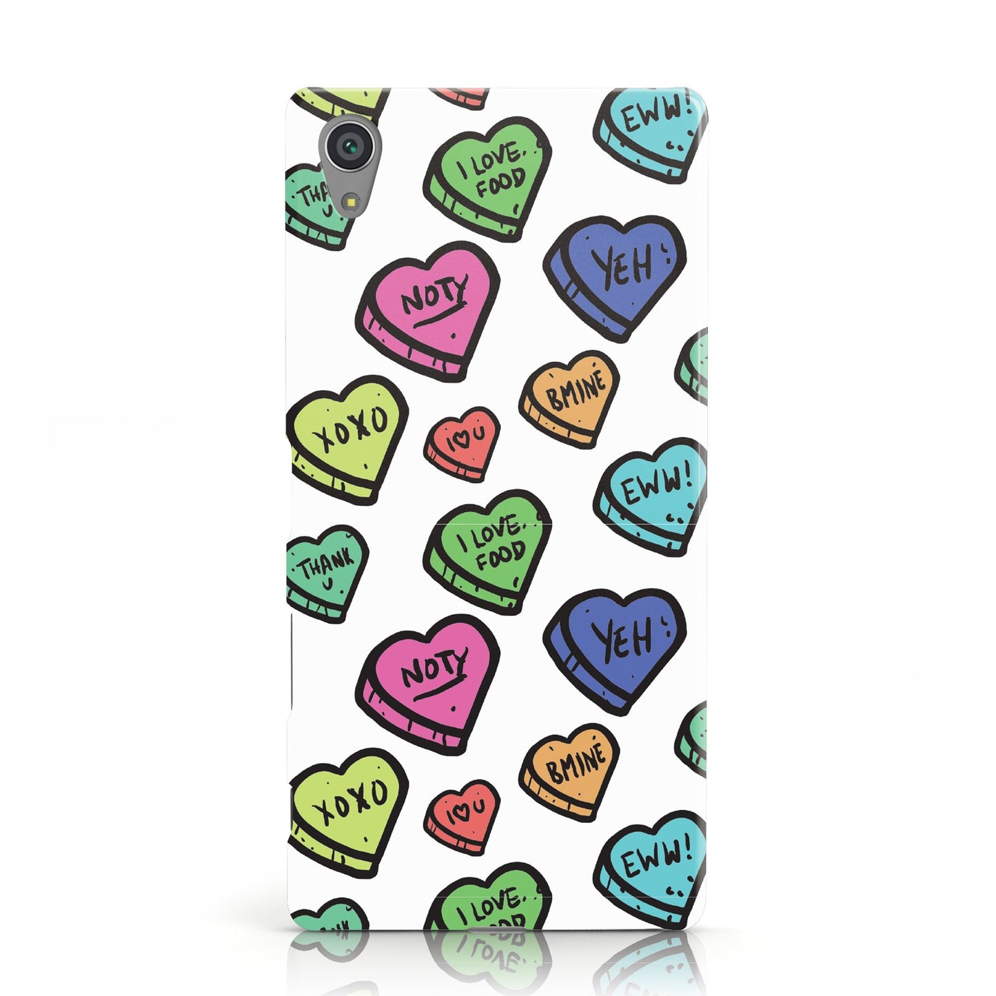 Valentines Love Heart Sweets Sony Xperia Case