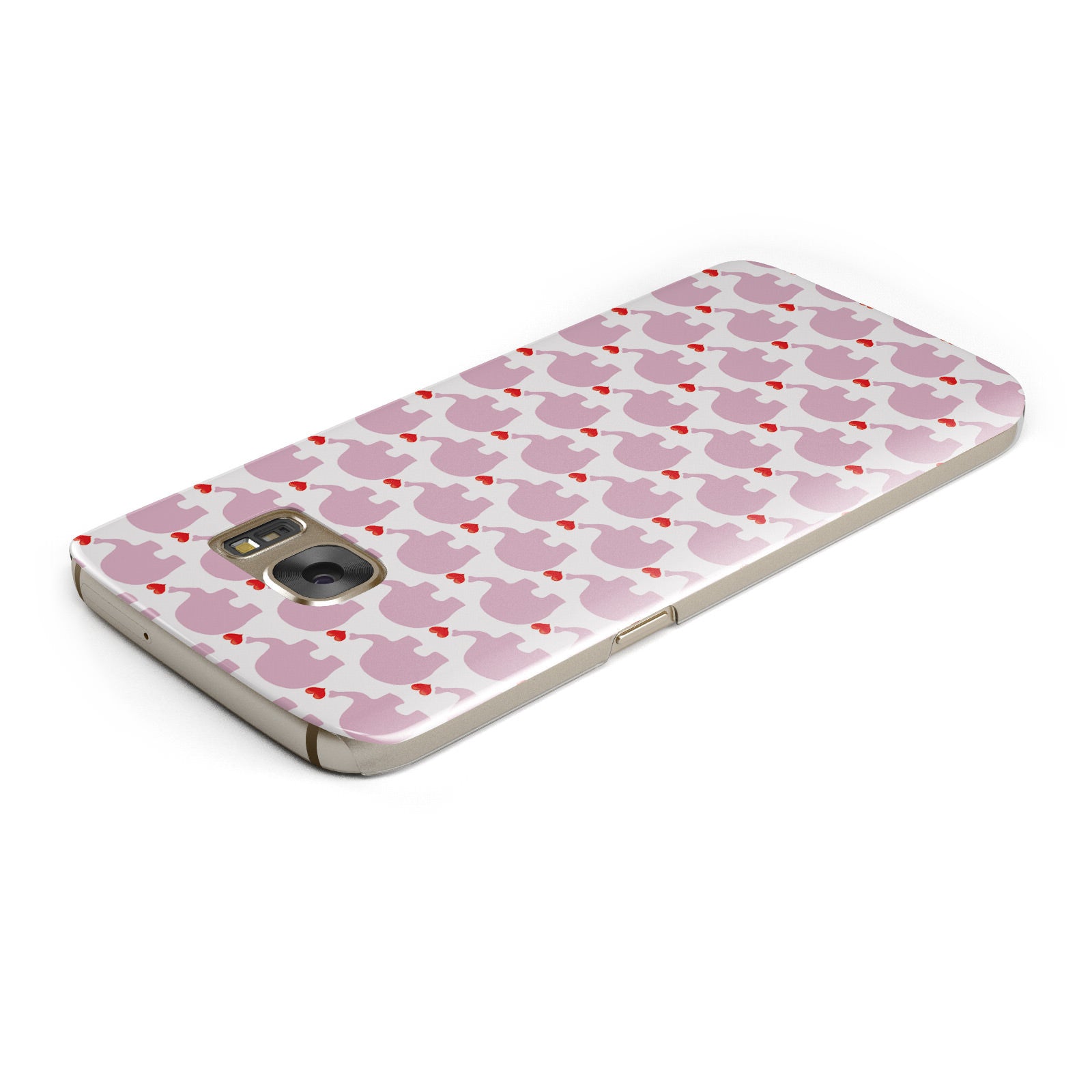 Valentines Pink Elephants Samsung Galaxy Case Top Cutout
