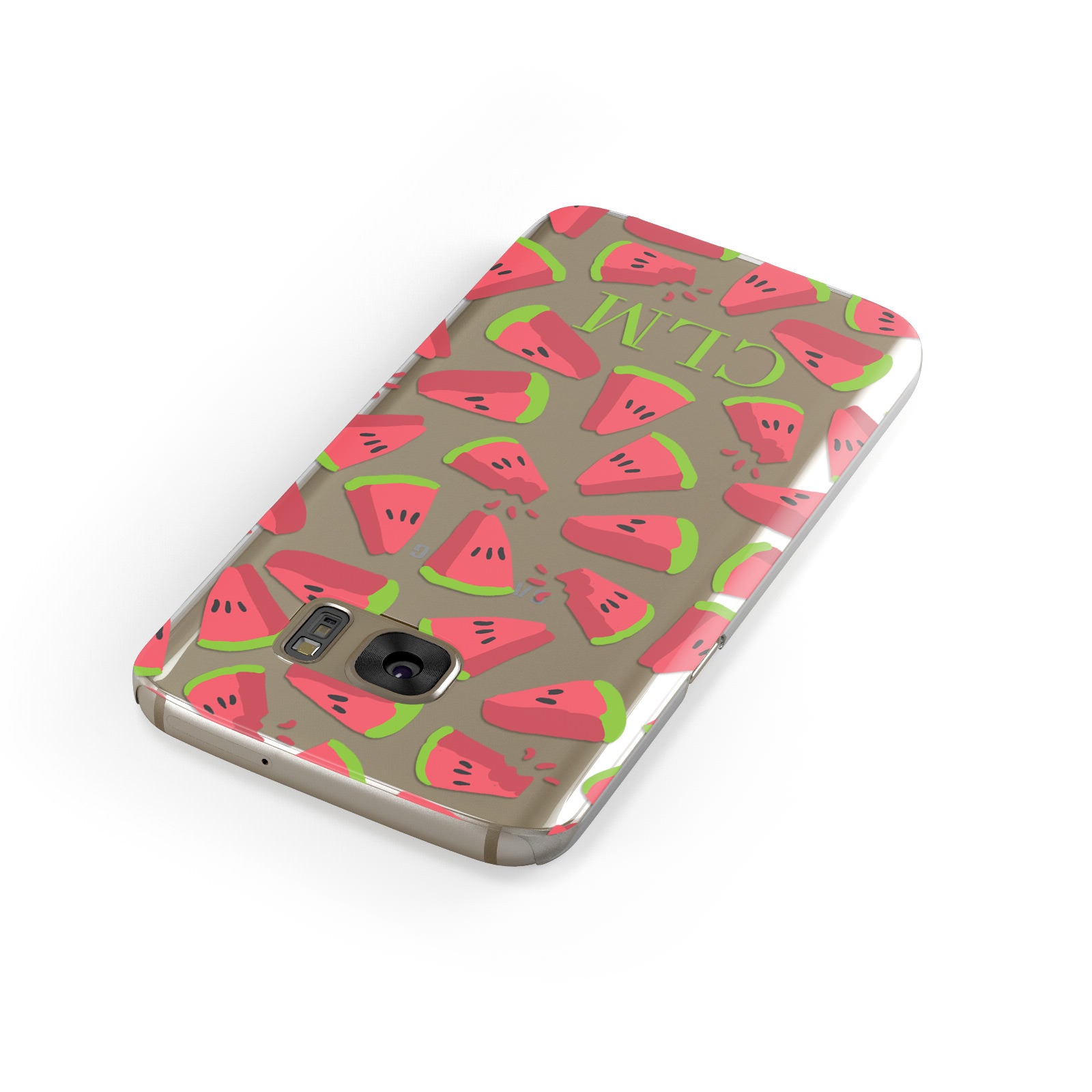 Personalised Watermelon Monogram Samsung Galaxy Case Front Close Up