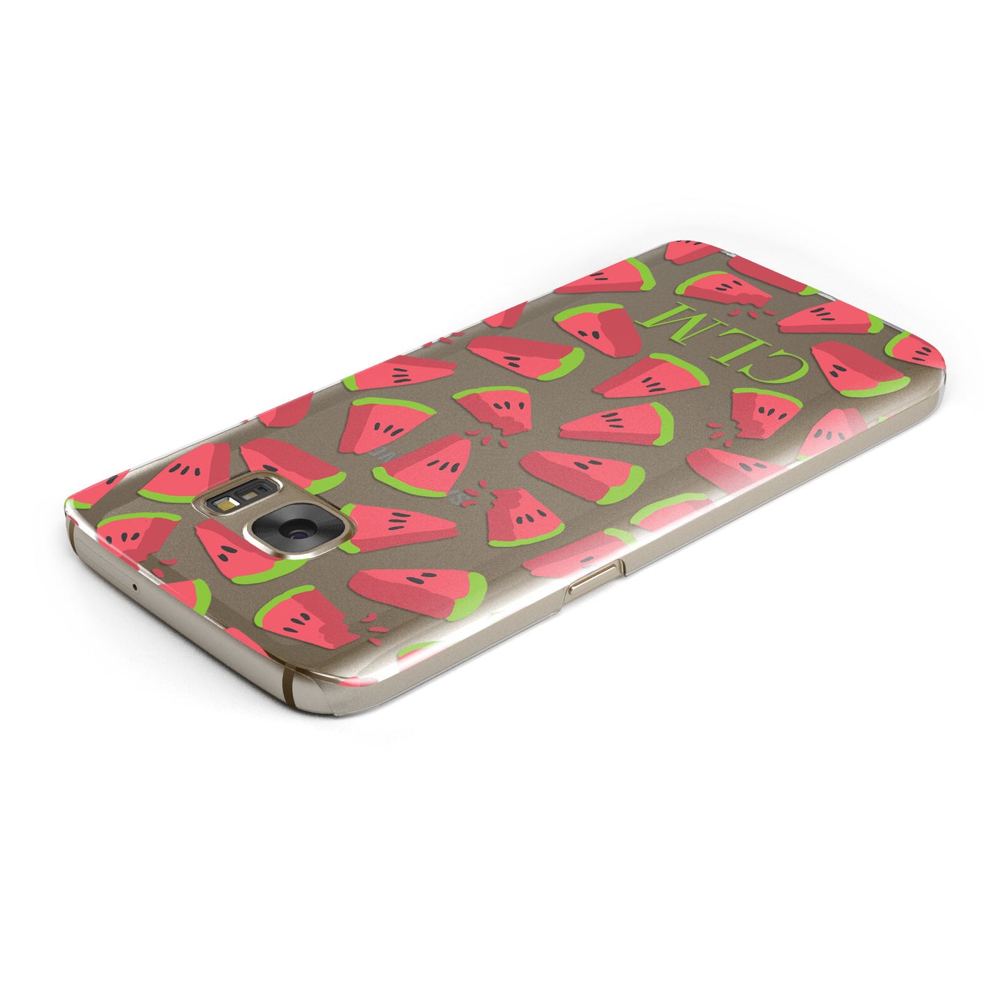 Personalised Watermelon Monogram Samsung Galaxy Case Top Cutout
