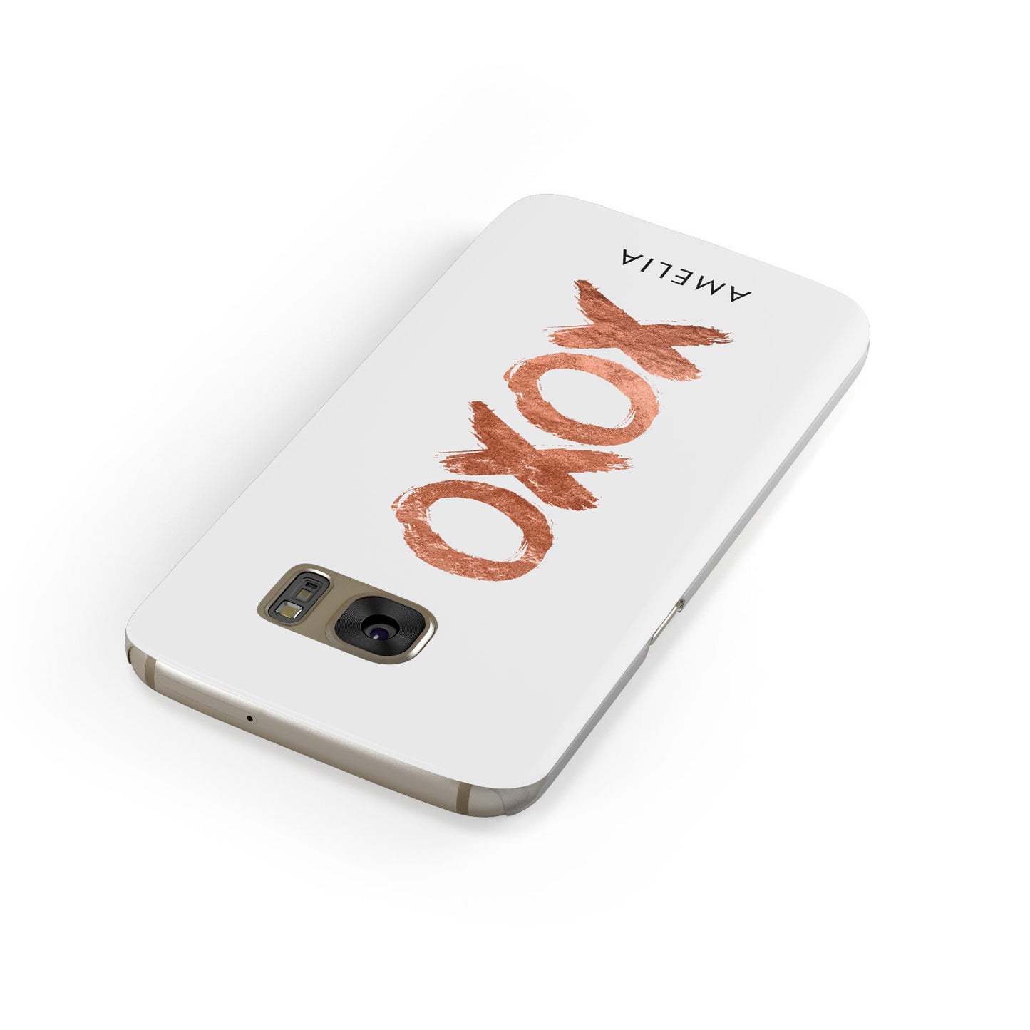 Personalised Xoxo Custom Name Or Initials Samsung Galaxy Case Front Close Up