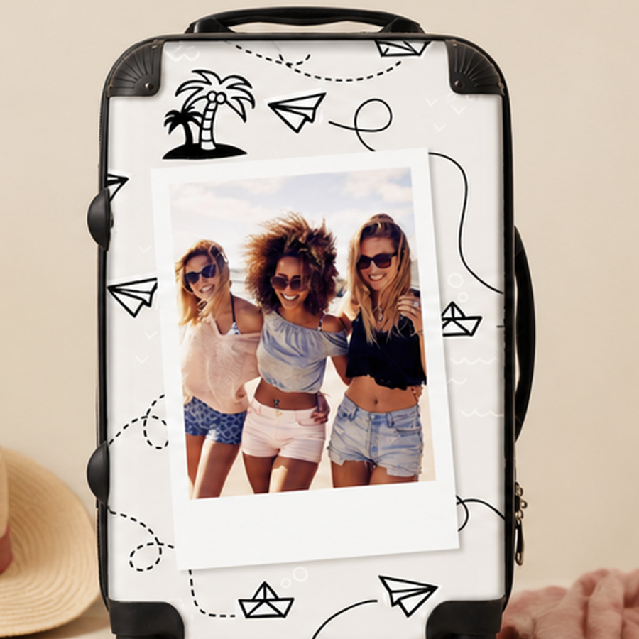 Personalised photo travel suitcase