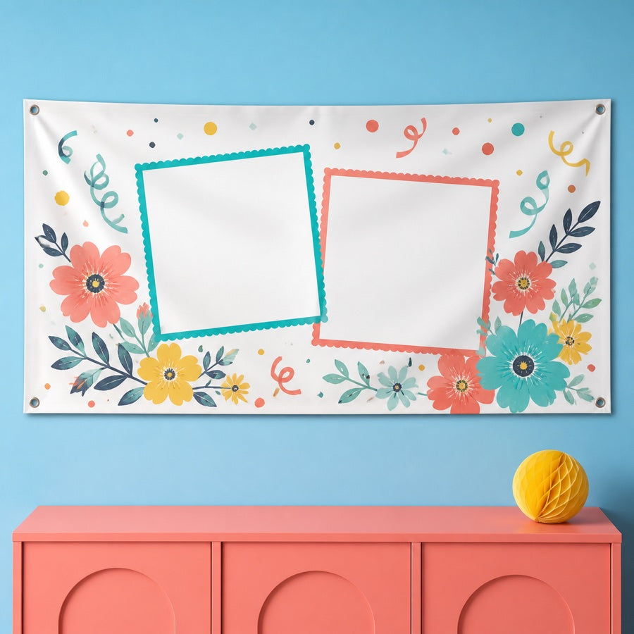 A personalised celebration banner