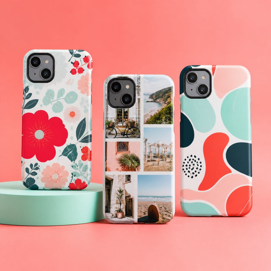 A selection of personalised phone cases